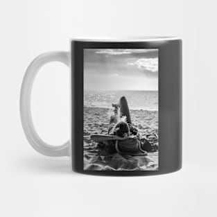 Smoking on the beach Mug